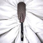 Кожаная шлепалка с твердой ручкой и петелькой ручная работа, цвет графит - мініатюра 1