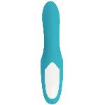 Вибратор-кролик - Clitoral Stimulator бирюзовый - мініатюра 4