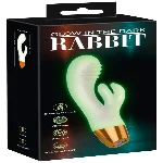 Светящийся вибратор в темноте Glow in the dark Rabbit 10 режимов вибрации - мініатюра 1