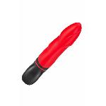 Вибратор с оригинальным дизайном и ребристой поверхностю AMOR BIG VIBRATOR  ANGELUS Red (Приложение НЕ Функционирует!) - мініатюра 2