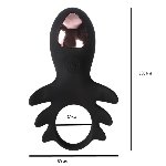 КОЛЬЦО ЭРЕКЦИОННОЕ "Kitty vibrating cock ring ", 10 режимов вибрации - мініатюра 1