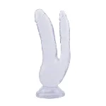 Фаллоимитатор двойной 8.0 Inch Dildo, Clear - мініатюра 1