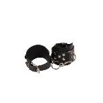 Наручники Leather Hand Cuffs, Black - мініатюра 2