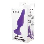 Анальный плаг Silicone Plug Purple - Small - мініатюра 1