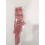 Премиум наручники из натуральной кожи Soft Skin BDSM Desire красный - мініатюра 3