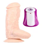 Вибромассажер Alexander Lee 10'' Vibrating Dildo, Flesh - мініатюра 1