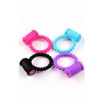 Эрекционное виброкольцо - Beads Ring голубой - мініатюра 2