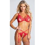 Комплект нижнего белья Erotic Seduction - красный L/XL - мініатюра 3