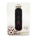 Вибратор с оригинальным дизайном и ребристой поверхностю AMOR BIG VIBRATOR  ANGELUS Black (Приложение НЕ Функционирует!) - мініатюра 1