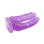 Фаллоимитатор двойной 6.3 Inch Dildo, Purple - мініатюра 2