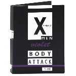 Духи с феромонами для мужчин X phero Men Violet Body Attack, 1 ml - мініатюра 1