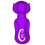 Вибромассажер для стимуляции эрогенных зон - Multifunctional Vibrator фиолетовый - мініатюра 1