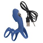 Насадка с вибрацией Rechargeable Couple Sleeve - мініатюра 2
