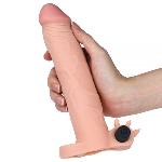 Удлиняющая насадка с вибрацией Add 3 Penis Sleeve, Flesh - мініатюра 3