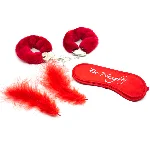 БДСМ-набор - Be Naughty, цвет: красный - мініатюра 1