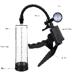 Вакуумный насос для пениса CANWIN P538 с манометром, защитным клапаном и шкалой - мініатюра 7