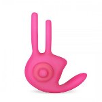 Эрекционное виброкольцо Power Clit Cockring, Pink - мініатюра 3