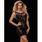 Эротическое полупрозрачное платье Francesca S/L Black - мініатюра 2