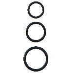 Набор эрекционных колец разного размера Silicone 3-Ring Stamina Set - мініатюра 2