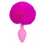 Анальная пробка - Colorful Joy Bunny Tail Plug - мініатюра 4