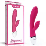 Вибромассажер с рельефным наконечником Rabbit Vibrator USB Rechargeable - мініатюра 1