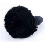 Анальная пробка ( размер S ) с хвостом Boss Series - Silicon PLUG Bunny Tail Black - мініатюра 2