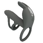 Насадка с вибрацией Pretty Love - MASTER RING GRAY, BI-210326-1 - мініатюра 2