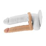 Телесная насадка для двойного проникновения 6.25" The Ultra Soft Double, Flesh - мініатюра 5