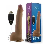 Вибратор на присоске EGZO Ciberskin DVR002 ( 20,5 см х 5 см ) - мініатюра 1