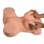 Реалистичное тело-торс Anica Solid Silicone Sexy Doll   L анус-вагина без вибрации телесный - мініатюра 3