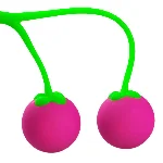 Вагинальные шарики - Cherry Style зелено-розовый - мініатюра 1