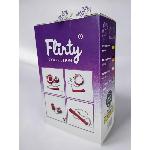 Королевские красные лаковые ЭКО наручники с розовым мехом Flirty - мініатюра 4