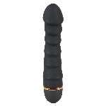 Черный бархатистый вибратор Bendy Ripple Vibrator с 20 режимами вибрации - мініатюра 3
