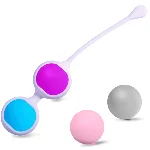 Набор вагинальных шариков  Kegel Ball Set микс цветов - мініатюра 1