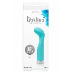 Вибратор для точк G - Luxe Darling бирюзовый - мініатюра 2