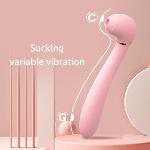 Вибромассажёр вакуум и вибрация "Desirable wand", 10 режимов, цвет розовый - мініатюра 4
