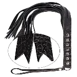 Флогер натуральная кожа, Black - мініатюра 1