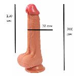 Фаллоимитатор Jack penis  телесный без вибрации - мініатюра 2