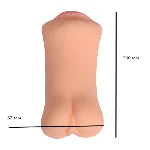 Двухсторонний мастурбатор Вагина-Анус-Рот Real Sex Doll без вибрации - мініатюра 1