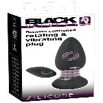 Анальная пробка с пультом и 7 режимами ротации Remote controlled rotating & vibrating plug - мініатюра 1