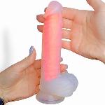 Фаллоимитатор на присоске "Orange dildo", L184 мм, D35мм - мініатюра 4