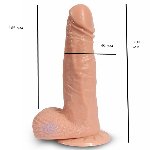 Вибратор "Retractable Dildo", 10 режимов ротации шариков и движения вверх-низ - мініатюра 5