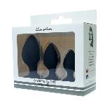 Набор анальных стимуляторов Boss Series - Silicone Anal Plugs Set (2,8 / 3,5 / 4,4 cm) - мініатюра 5