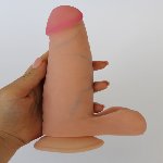Фаллоимитатор EGZO Ciberskin DS001 ( 18,5 см х 4 см ) - мініатюра 3