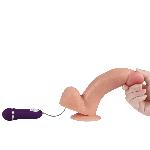(НЕ РАБОТАЕТ ВИБРАЦИЯ) Вибратор "Phantom vibrating dildo",  10 режимов вибрации - мініатюра 6