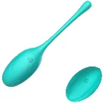 Виброяйцо Turquoise Pleasure 10 режимов вибрации цвет бирюзовый - мініатюра 1