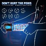 Автоматическая вакуумная помпа Penis Pump усилитель эрекции, тренажёр. На батарейках (нет в комплекте). Черно-синий, 3 режима всасывания - мініатюра 10
