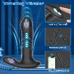 Анальный стимулятор "Thrusting", 10 режимов вибрации, цвет черный, дистанционное управление - мініатюра 5