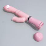 Вибратор-кролик "Vibro licking", 12 режимов вибрации, цвет розовый - мініатюра 5