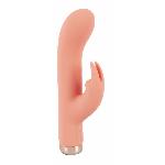 Вибратор-кролик Mini Rabbit Vibrator персикового цвета - мініатюра 2